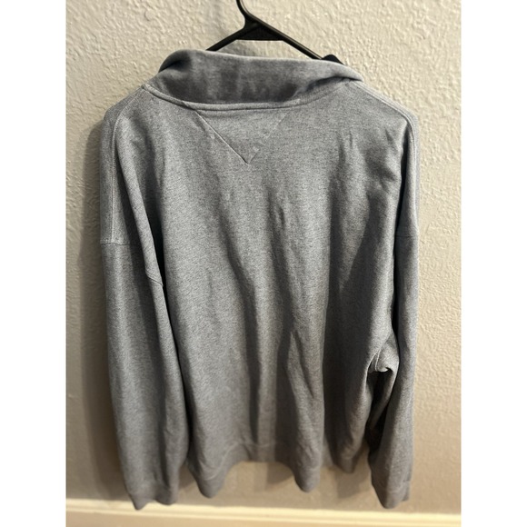 Tommy Hilfiger Blue Mens 1/4 Zip Sweatshirt Size XXL - Picture 4 of 6